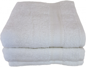 Set 3 prosoape din bumbac 100 50x90 / 70x140 cm alb 