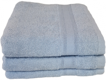 Set 3 prosoape din bumbac 100 50x90 / 70x140 cm albastru 