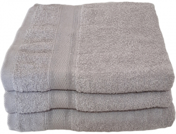 Set 3 prosoape din bumbac 100 50x90 / 70x140 cm gri 