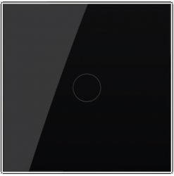 Buton Sonerie cu Touch LIVOLO din Sticla – Serie Noua Negru 