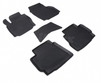 Covoare / Covorase / Presuri cauciuc stil tip tavita FORD Mondeo IV 2007-2014 5 bucati 01311 - KVO 