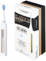 Periuta de dinti electrica VITAMMY Platinum 96000 vibratii/min 5 moduri de periaj 2 capete incluse 