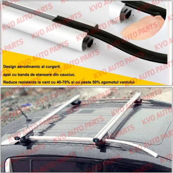 Kit set bare portbagaj cu cheie DACIA Logan MCV I 2006-2012 - Aluminiu - BRT021 