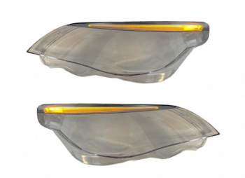 Set 2 sticle faruri BMW Seria 5 E60/E61 far cu Halogen H7 sau Xenon fara adaptiv 2004-2010 