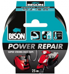 Banda adeziva texturata Bison Power Repair negru 50mmx25m 