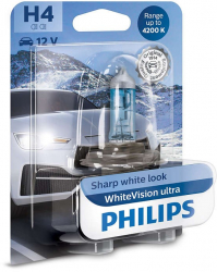 Bec auto Philips H4 WhiteVision ultra 12V 55W 