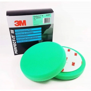 Burete polish abraziv Verde 3M Compounding Pad 150mm 