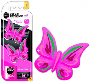 Odorizant auto Aroma Car Fancy Shapes Butterfly Bubble Gum 