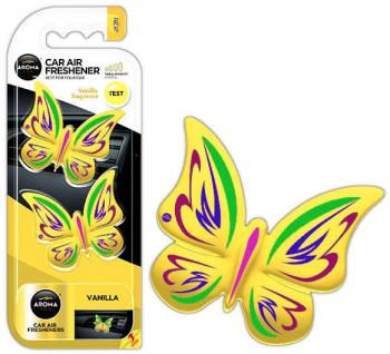 Odorizant auto Aroma Car Fancy Shapes Butterfly Vanilla 