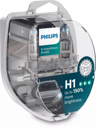 Set 2 becuri auto Philips H1 X-TREME VISION PRO +150 12V 55W 