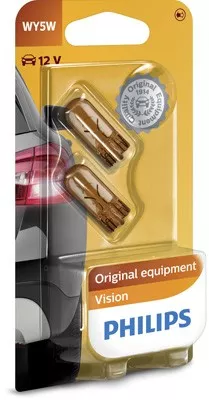Set 2 Becuri WY5W 12V Vision Philips 