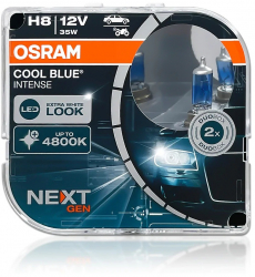 Set 2 buc Bec H8 Osram Cool Blue Intense Next Gen 12V 35W 
