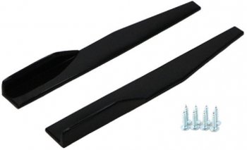 Set 2 buc Ornamente Prelungiri Praguri Laterale Tuning Lungime 75cm Culoare Negru Lucios 
