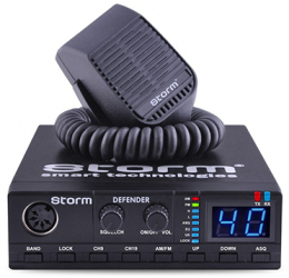 Statie radio CB Storm Defender putere reglabila tehnologie SMD indicator receptie si transmisie 