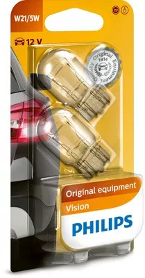 Set 2 Becuri Fara Soclu 12 V W21/5W W3x16q Philips 