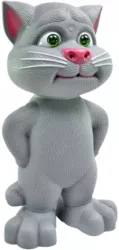 Jucarie Interactiva Vorbitoarea Klausstech Talking Tom Tehnologie Smart Funtionare Prin Senzori Sunete Variabile Forma Pisica Gri 