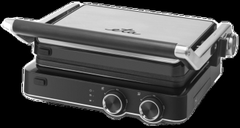 Gratar electric ETA GrilChef 5156 2000 W otel inoxidabil deschidere la 180 de grade 2 termostate 