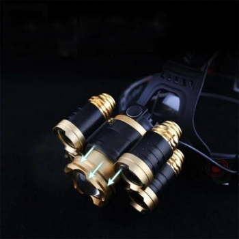 Lanterna cap 5 x Led Frontala si 2x Acumulatori 