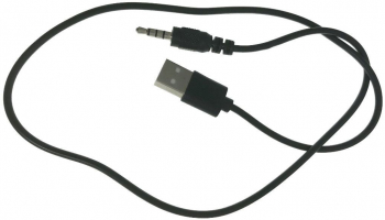 Cablu de alimentare cu conector USB tata la jack 3.5mm tata cu 4 contacte lungime 60 cm negru 