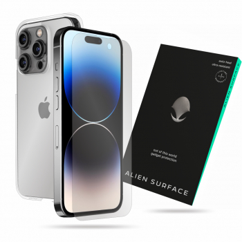 Folie Alien Surface Apple iPhone 14 Pro protectie ecran spate cu laterale separate camera 