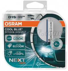 Set 2 becuri auto xenon D1S Osram Xenarc Original Cool Blue Intense Next Gen +150 85V 35W 