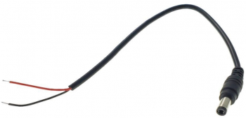 Cablu pentru alimentare cu mufa 5.5x2.1 tata 23 cm 