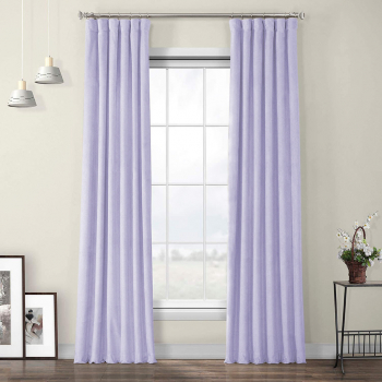 Draperie din catifea cu rejansa din bumbac tip fagure Madison 150x260 cm densitate 700 g/ml Very light purple 1 buc 