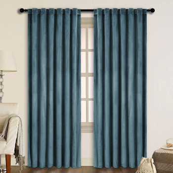 Draperie din catifea cu rejansa transparenta cu ate pentru galerie Madison 200x240 cm densitate 700 g/ml Stone 1 buc 
