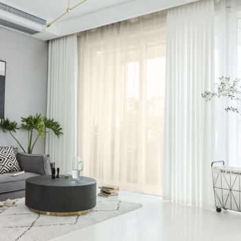 Perdea tesatura in cu rejansa tip creion Monaco Madison 400x270 cm Crem 