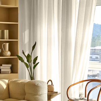 Perdea tesatura in cu rejansa tip creion Santo Domingo Madison 1000x220 cm Crem 