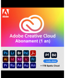 Licenta Adobe Creative Cloud Win/Mac toate aplicatiile abonament 12 luni electronic download
