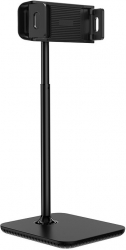 Suport de birou ajustabil telescopic cu baza dreptunghiulata extrem de stabila compatibil cu deviceuri cu dimensiunea 4.7-12.9 inch Negru 