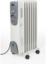 Calorifer electric ZILAN ZLN-2104 7 elementi 1500W 3 trepte de putere Termostat reglabil Alb 