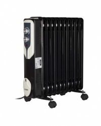 Calorifer electric Floria ZLN-3666 Termostat reglabil 2500W 11 elementi 3 trepte de putere Negru 