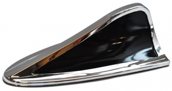 Ornament antena rechin negru-argintiu 