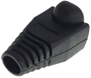 Manson de protectie mufa UTP negru set 100 bucati 