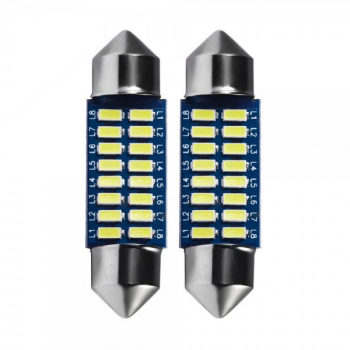 Set doua becuri auto LED SMD 5W 16 LED 
