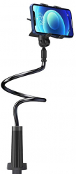 Suport de birou ajustabil universal pentru telefoane cu dimensiunea 3-6.5 inch clema de prindere 120 cm Negru KOF-BBL5662 