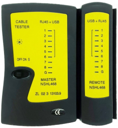 Tester NCT4511 pentru cabluri cu mufa RJ45 USB si USB pentru imprimanta