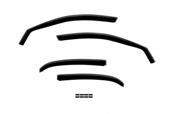 Set 4 paravanturi auto Skoda Scala 2019- fata-spate fumuriu transparent 