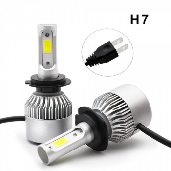 Set doua becuri auto S2 H7 72W 16000 lumeni pe set 