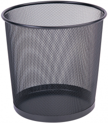 Cos Metalic Mesh Pentru Hartii 12 Litri Q-connect - Negru