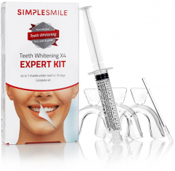 Set Gutiere reutilizabile 3 buc + Seringa cu gel de albire 10 ml + Pensula 1 buc Beconfident Simplesmile 4X 