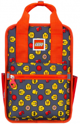 Rucsac Casual Lego Tribini Fun Small - Design Heads And Cup - Rosu 