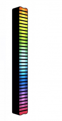 Bara RGB 30 leduri sincronizare muzicala 16 culori mutiple moduri Bibilel pentru Gaming Atmosfera DJ JMB-BBL5755 