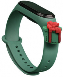 Curea bratara fitness compatibila cu Xiaomi Mi Band 3 si Mi Band 4 silicon Green Gift MON-BBL5706 