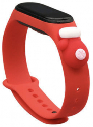 Curea bratara fitness compatibila cu Xiaomi Mi Band 3 si Mi Band 4 silicon Red Glove MON-BBL5708 