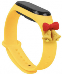Curea bratara fitness compatibila cu Xiaomi Mi Band 3 si Mi Band 4 silicon Yellow Bell MON-BBL5710 