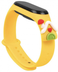 Curea bratara fitness compatibila cu Xiaomi Mi Band 3 si Mi Band 4 silicon Yellow House MON-BBL5711 