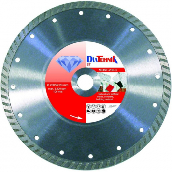 Disc diamantat 230x22.23 mm DiaTehnik ST pentru materiale de constructii 